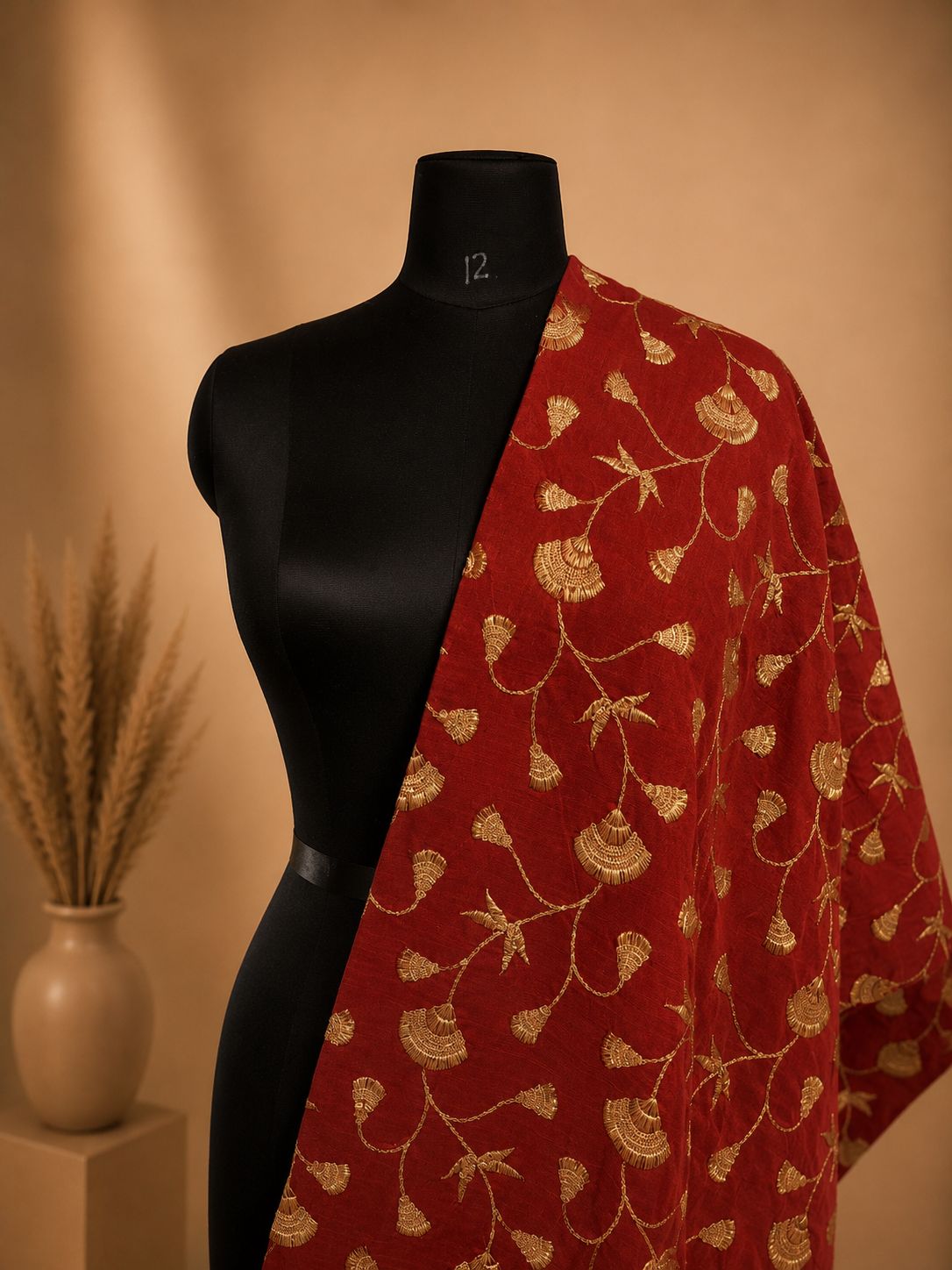 Base Cotton Silk Net Fabric