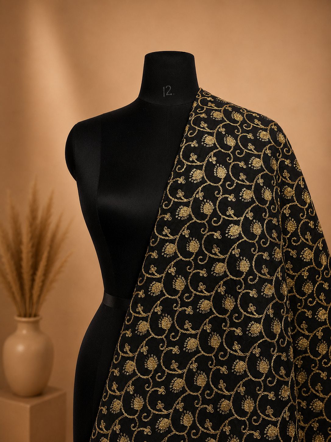 Base Cotton Silk Net Fabric
